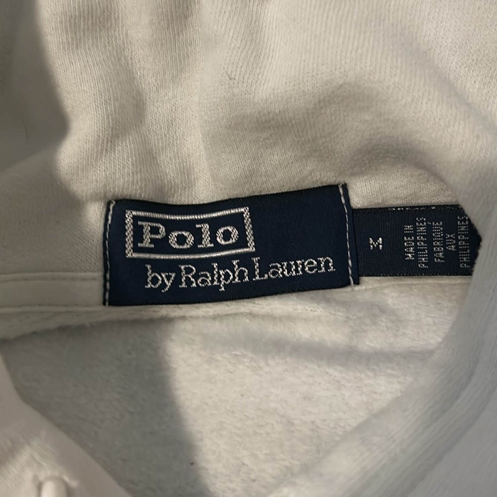 Polo by Ralph Lauren Cream Hoodie with Polo Print - Picture 4 of 4